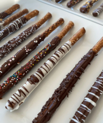 CHOCOLATE COVERED PRETZELS